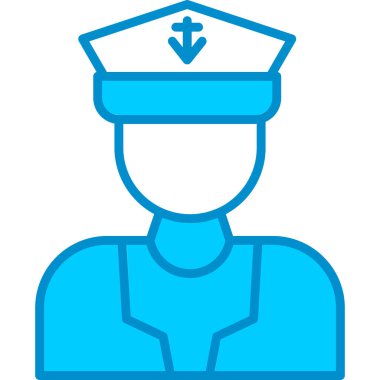 Web kullanımı için Kaptan Basit Vektör Simgesi