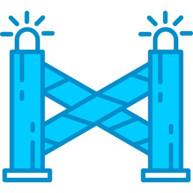 Web Kullanımı için Polis Satırı Basit Vektör Simgesi