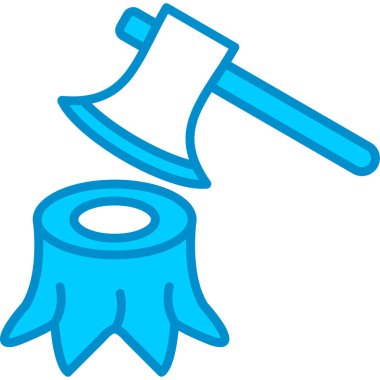 Web kullanımı için Ormanların Ormansızlaştırılması Basit Vektör Simgesi