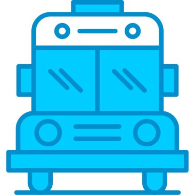 Web Kullanımı için Otobüs Basit Vektör Simgesi