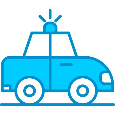 Web Kullanımı için Polis Arabası Basit Vektör Simgesi