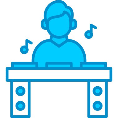 Web Kullanımı için DJ Basit Vektör Simgesi