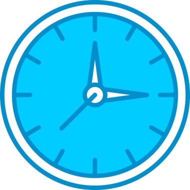 Web Kullanımı için Basit Saat Vektör Simgesi