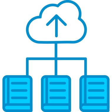 Web kullanımı için Bulut Kütüphanesi Basit Vektör Simgesi