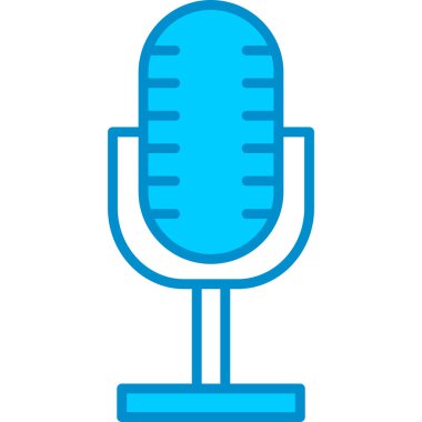 Web kullanımı için Mikrofon Basit Vektör Simgesi