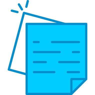 Web kullanımı için Beyaz Kağıt Basit Vektör Simgesi