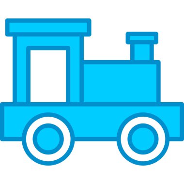 Web Kullanımı için Oyuncak Treni Basit Vektör Simgesi