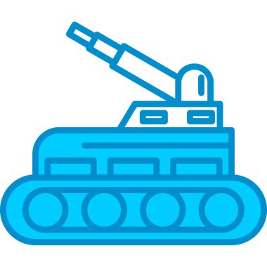 Web kullanımı için Tank Basit Vektör Simgesi
