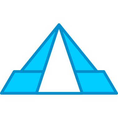 Web kullanımı için basit vektör simgesi piramidi