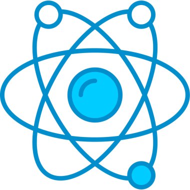 Web Kullanımı için Atom Basit Vektör Simgesi