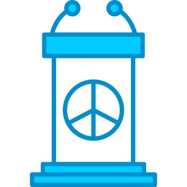 Web kullanımı için Pasifizm Basit Vektör Simgesi