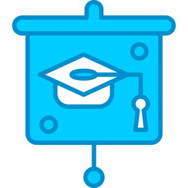 Web kullanımı için Mezuniyet Sunumu Basit Vektör Simgesi