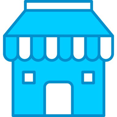 Web kullanımı için Basit Vektör Simgesi Dükkanı