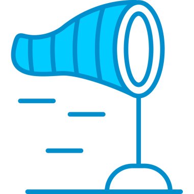 Web kullanımı için Windsock Basit Vektör Simgesi