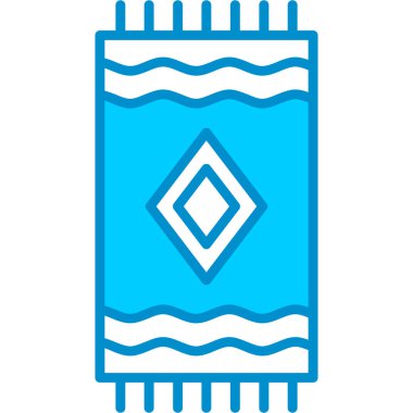 Web kullanımı için Plaj Havlusu Basit Vektör Simgesi