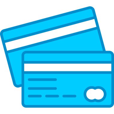 Web kullanımı için Kredi Kartı Basit Vektör Simgesi