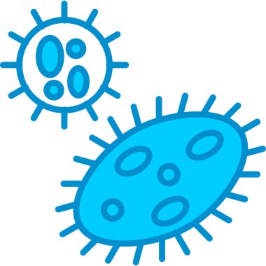 Web kullanımı için Bakteri Basit Vektör Simgesi