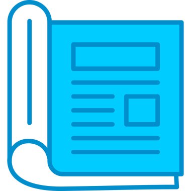 Web kullanımı için Dergi Basit Vektör Simgesi