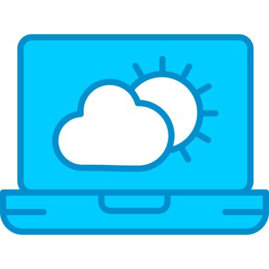 Web kullanımı için Hava Durumu Tahminleri Basit Vektör Simgesi