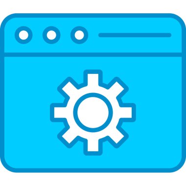 Web ayarı vektör simgesi