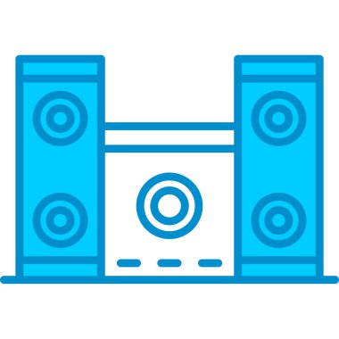 Web kullanımı için Hoparlörler Basit Vektör Simgesi