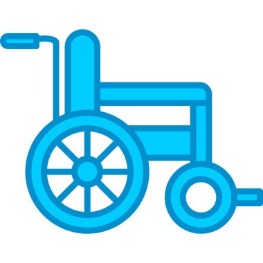 Web Kullanımı için Tekerlek Sandalyesi Basit Vektör Simgesi