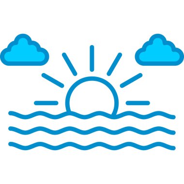 Web kullanımı için Deniz Basit Vektör Simgesi