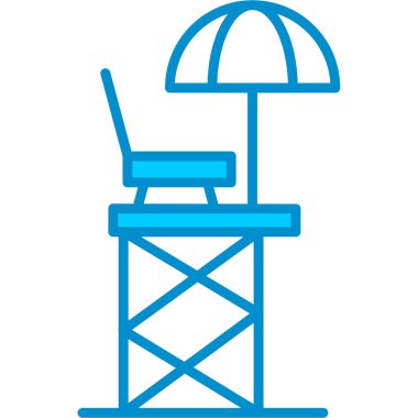 Web Kullanımı İçin Can Kurtarma Koltuğu Basit Vektör Simgesi