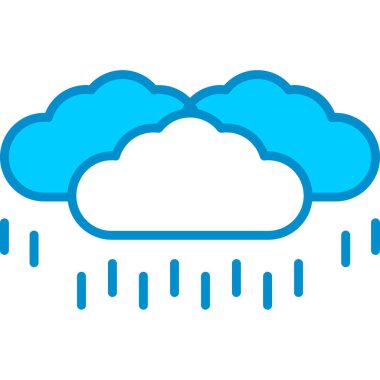 Web kullanımı için Yağmur Basit Vektör Simgesi