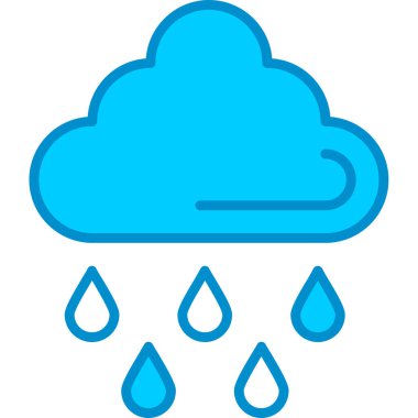 Web kullanımı için Yağmur Basit Vektör Simgesi