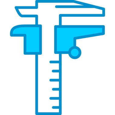 Web kullanımı için Kaliper Basit Vektör Simgesi