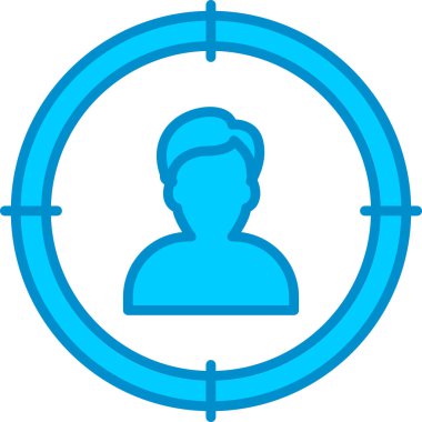 Web kullanımı için Hedef Seyirci Basit Vektör Simgesi