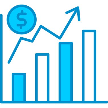 Web kullanımı için Pazar Büyümesi Basit Vektör Simgesi