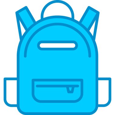 Web kullanımı için Sırt Çantası Basit Vektör Simgesi