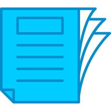 Web kullanımı için Belge Basit Vektör Simgesi