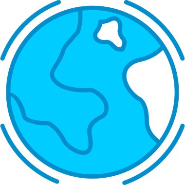 Web kullanımı için Dünya Basit Vektör Simgesi