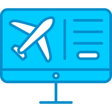 Web kullanımı için Online Rezervasyon Basit Vektör Simgesi