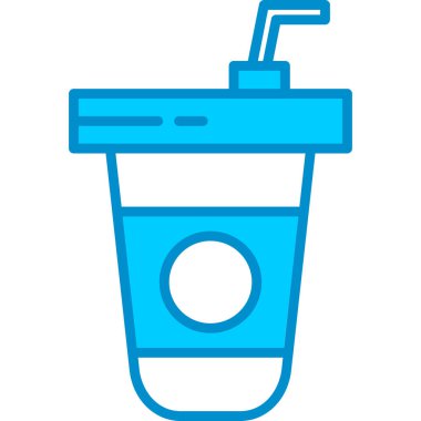 Web Kullanımı İçin Yumuşak İçecek Basit Vektör Simgesi