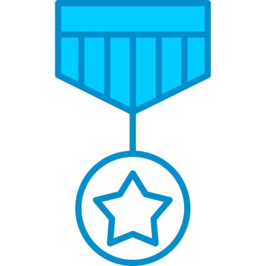 Web Kullanımı İçin Madalya Basit Vektör Simgesi