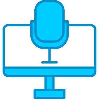 Web kullanımı için Mikrofon Basit Vektör Simgesi