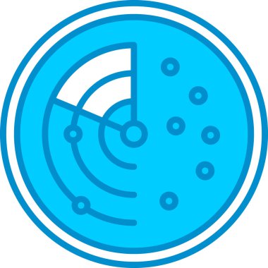 Web kullanımı için Radar Basit Vektör Simgesi