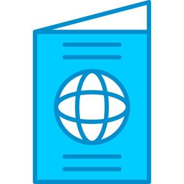 Web kullanımı için Pasaport Basit Vektör Simgesi