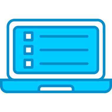 Web kullanımı için Laptop Basit Vektör Simgesi