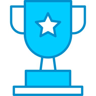 Web kullanımı için Madalya Kupası Basit Vektör Simgesi