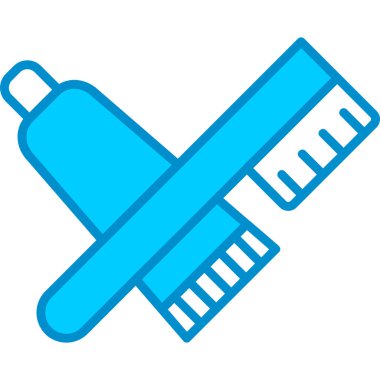 Web kullanımı için Diş fırçası Basit Vektör Simgesi