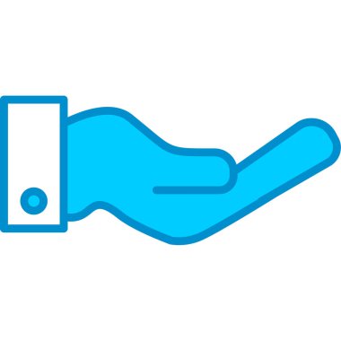 Web kullanımı için El Basit Vektör Simgesi