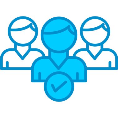 iş insanları simgesi vektör illüstrasyonu