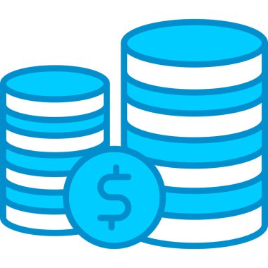 Web kullanımı için Sikkeler Basit Vektör Simgesi