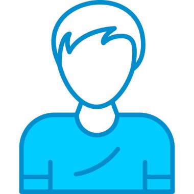 Web Kullanımı İçin Basit Erkek Vektör Simgesi