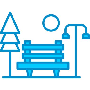 Web kullanımı için Bench Basit Vektör Simgesi